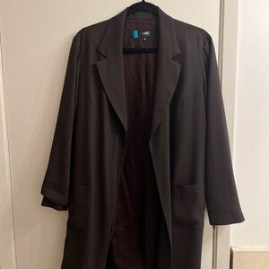 Dark brown mocha long coat